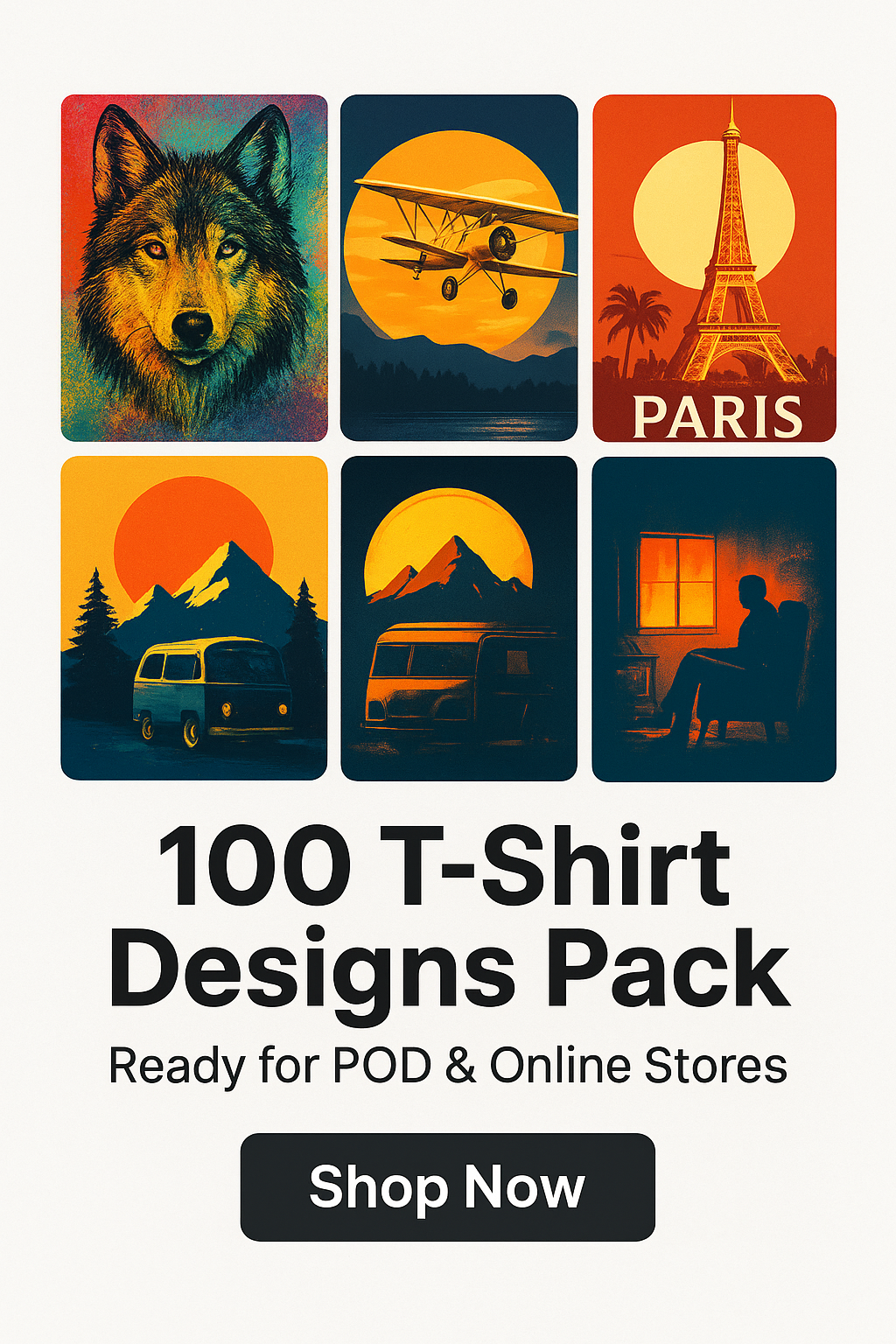 100pes t-shirt desings-vibetee